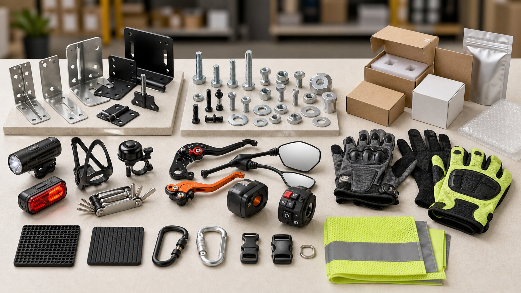 Supporting sourcing categories including hardware, outdoor and accessory products